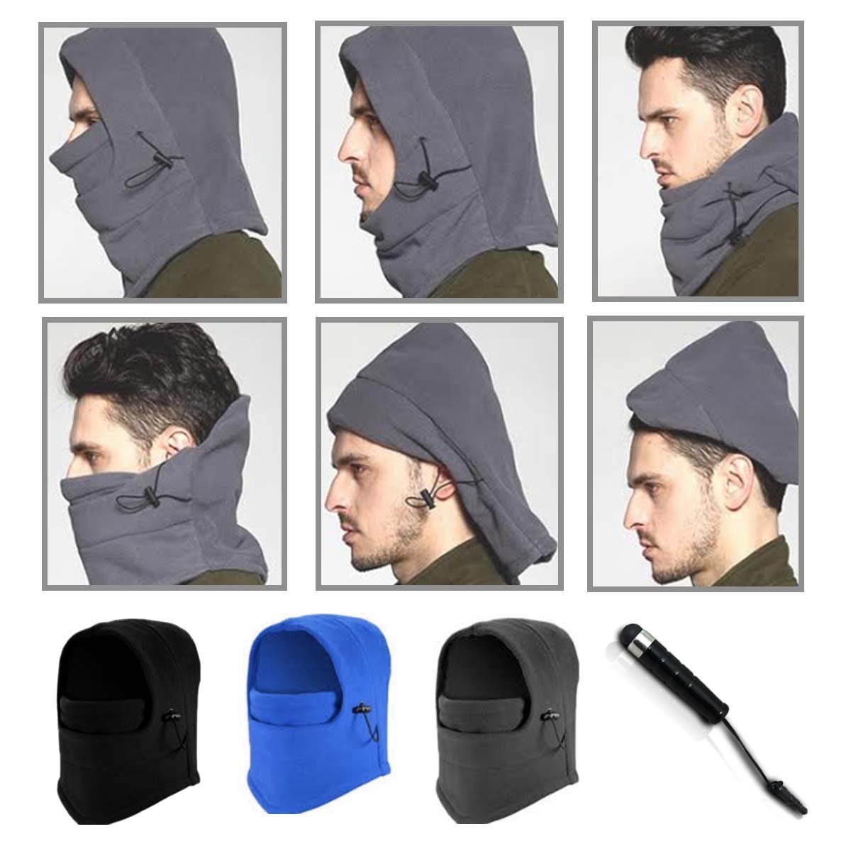 Unisex Cold Weather Mask Ski Mask Neck Warmer Skiing Running Face Mask Neoprene eBay